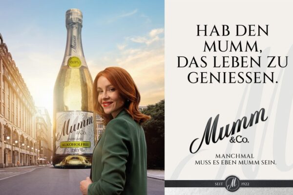 In Mumm steckt Mut: Erste große Kampagne für alkoholfreien Sekt* in Deutschland inspiriert zu selbstbestimmten Genussmomenten